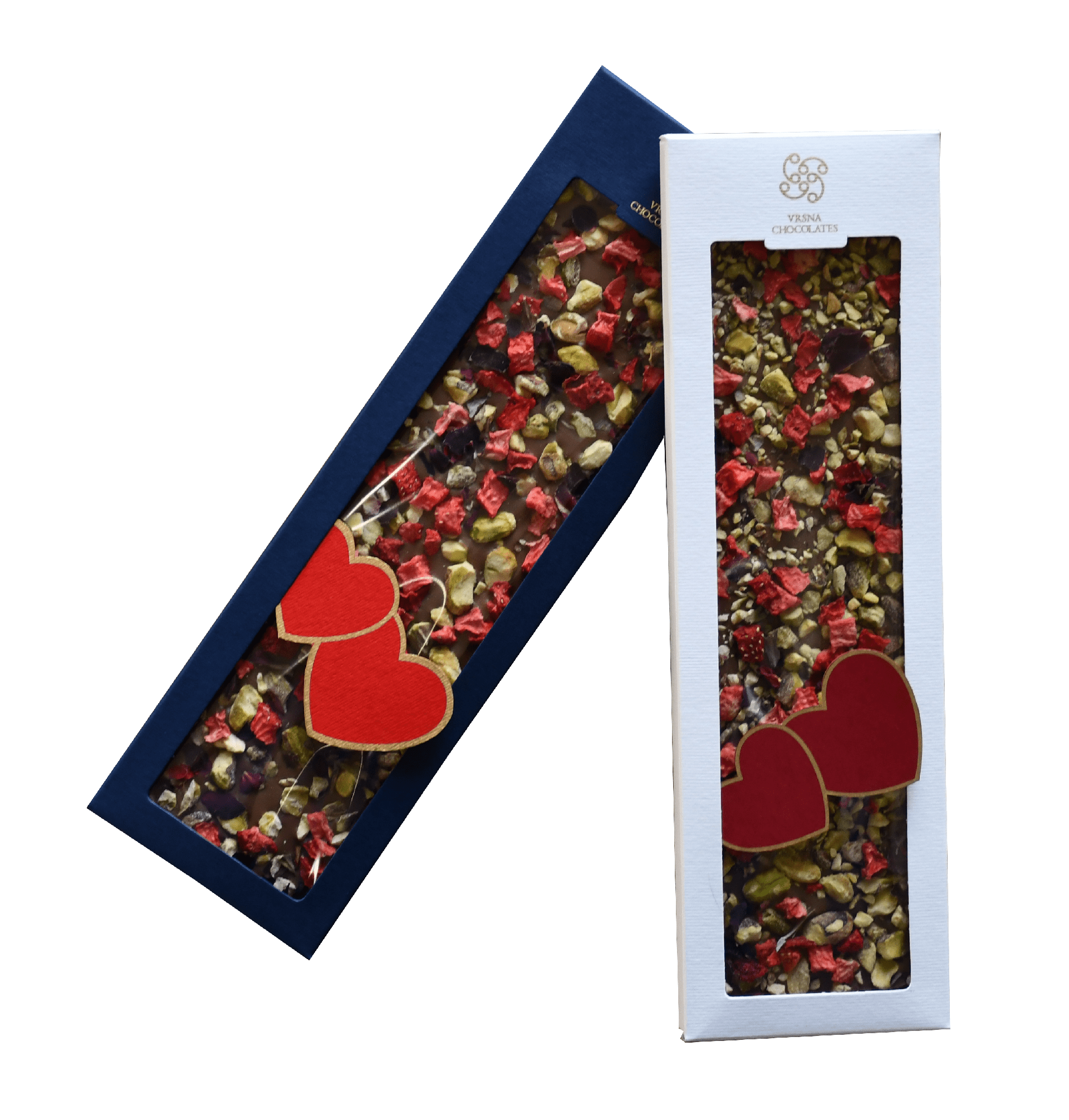 Navigator Srce, mliječna - pistacio, jagoda i latice ruže, 120g